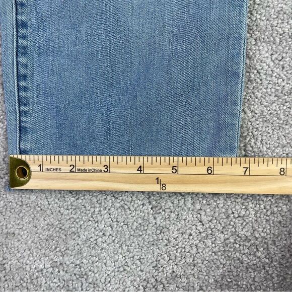 J Brand Jeans Women’s 28 Blue Straight Capri Mid-Rise Light Wash Denim Ruby - Picture 13 of 14